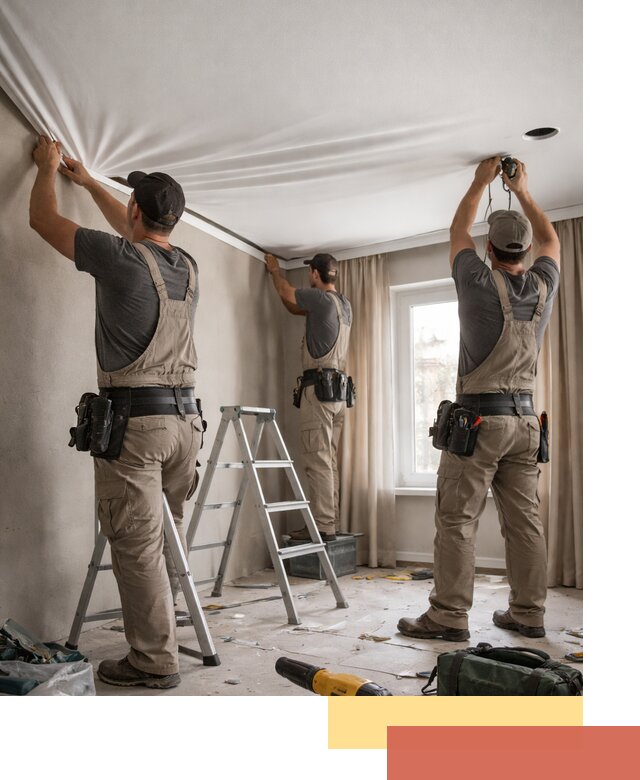 Монтаж матового натяжного потолка в Лянторе качественно и быстро