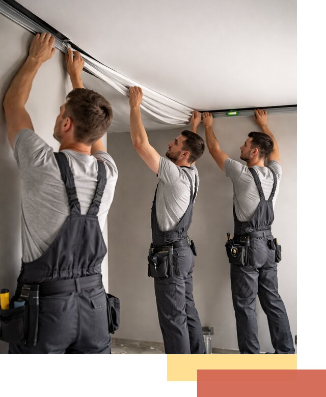 Теневые натяжные потолки в Лянторе: монтаж и отделка быстро и качественно