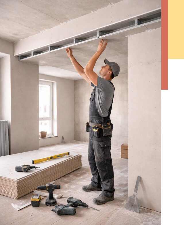 Потолок из гипсокартона с нишей в Лянторе от 1280 руб. под ключ | ОТДЕЛОЧНИК-Лнт