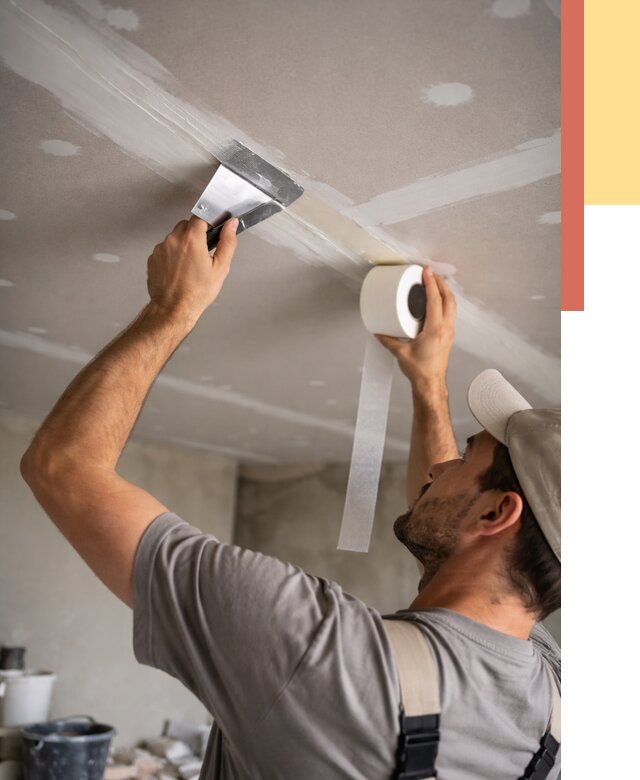 Обработка швов потолка ГКЛ в Лянторе от 7678 руб. под ключ | ОТДЕЛОЧНИК-Лнт