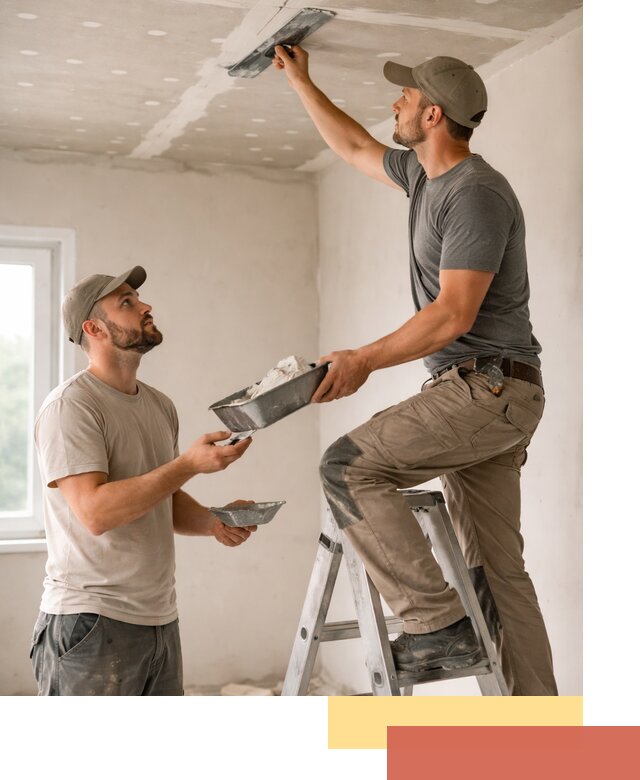 Шпаклевка потолка из гипсокартона в Лянторе качественно и быстро
