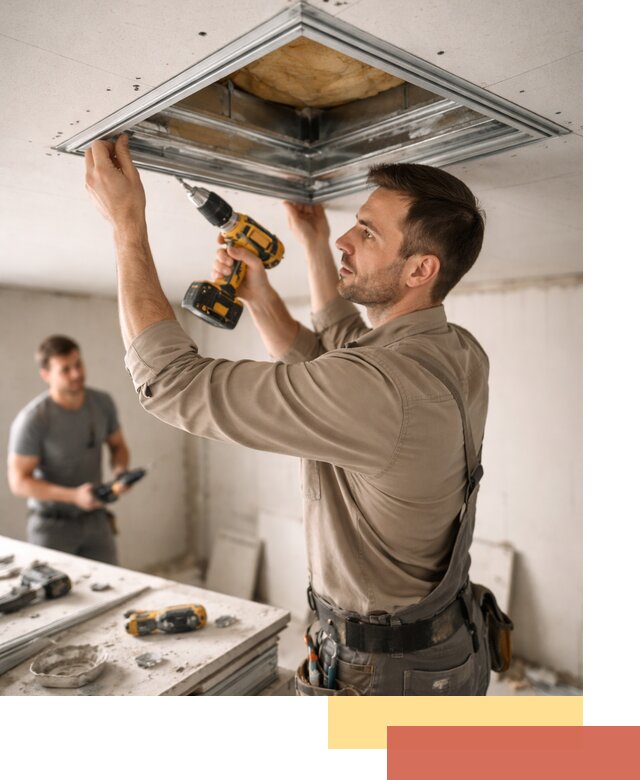 Монтаж люка в потолок из ГКЛ в Лянторе