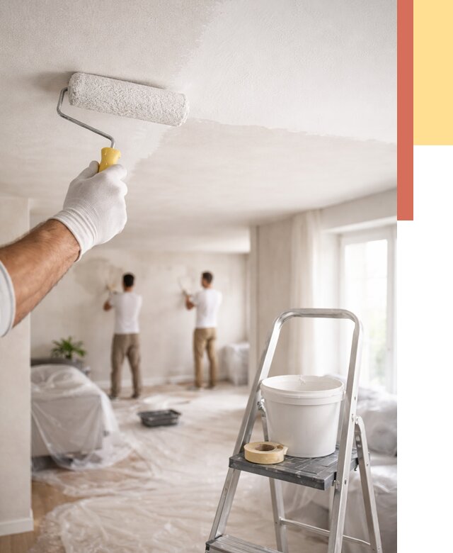 Покраска потолка акриловой краской в Лянторе от 2559 руб. | ОТДЕЛОЧНИК-Лнт