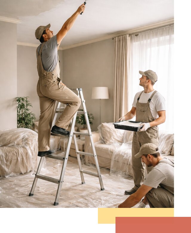 Покраска потолков акриловой краской в Лянторе качественно и быстро