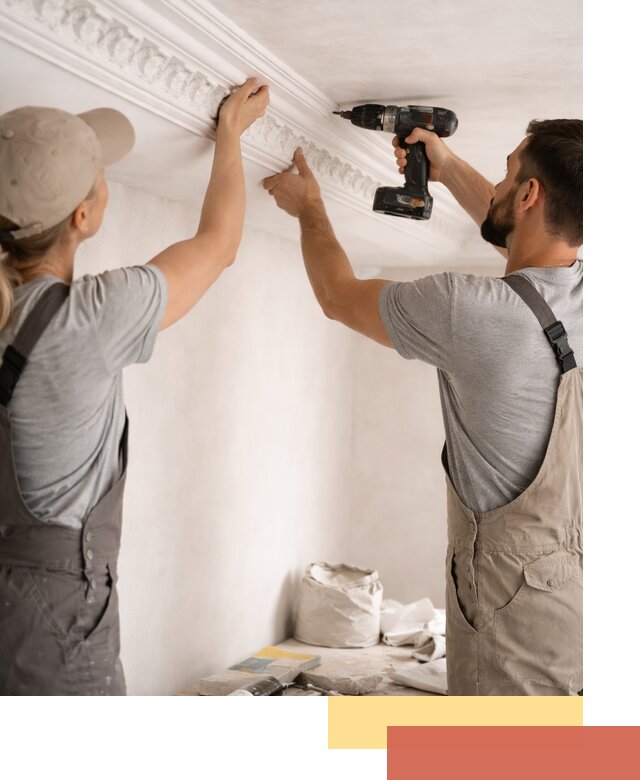 Профессиональный монтаж лепнины на потолок в Лянторе