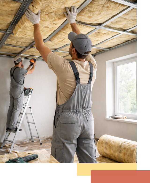 Утепление потолка под ключ в Лянторе качественно и быстро