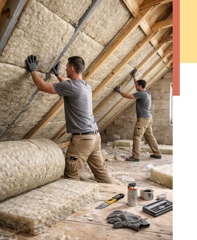 Утепление потолка минватой в Лянторе от 1484 руб. — быстро и недорого | ОТДЕЛОЧНИК-Лнт