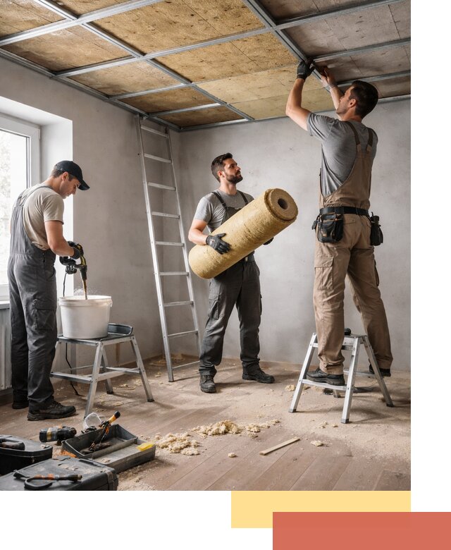 Шумоизоляция потолка в Лянторе: профессиональный монтаж и отделка