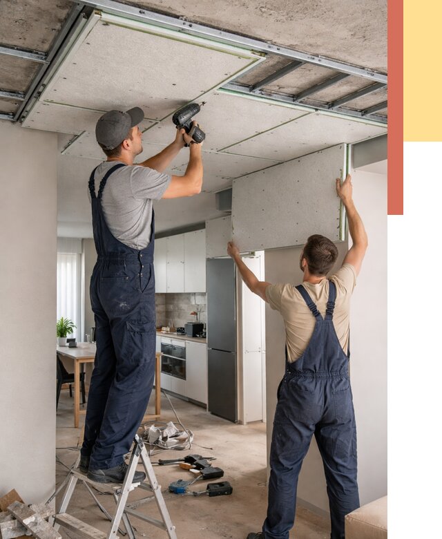 Шумоизоляция потолка панелями зипс в Лянторе от 1894 руб. под ключ | ОТДЕЛОЧНИК-Лнт